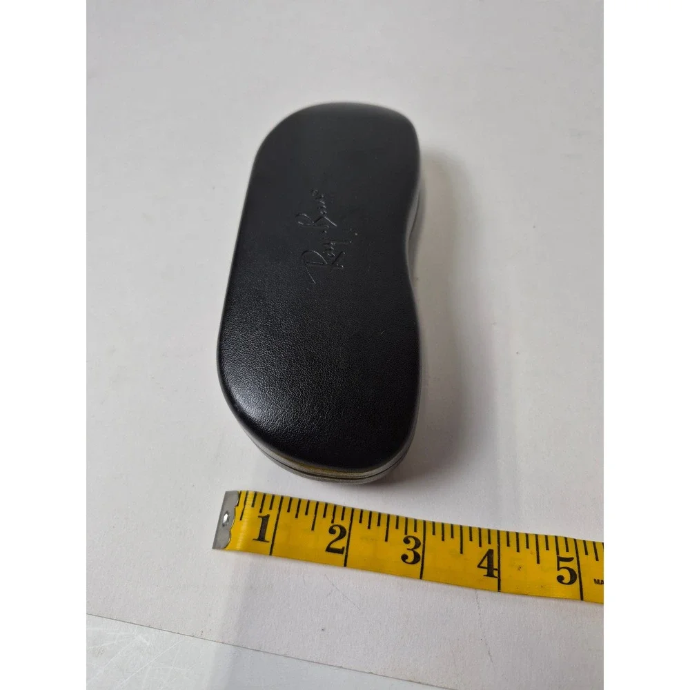 Ray Ban Black Hard Clamshell Sunglasses Case with New Cleaning Cloth